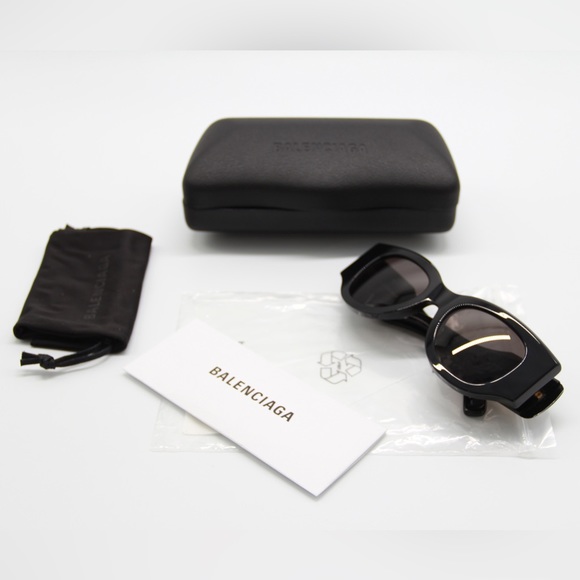 NEW BB0070S 006 NEW COLLECTION BLACK WOMEN BALENCIAGA SUNGLASSES BB0070S - Picture 14 of 14